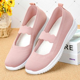 Women Comfy Mesh Slip On Non-Slip Walking Casual Sneakers